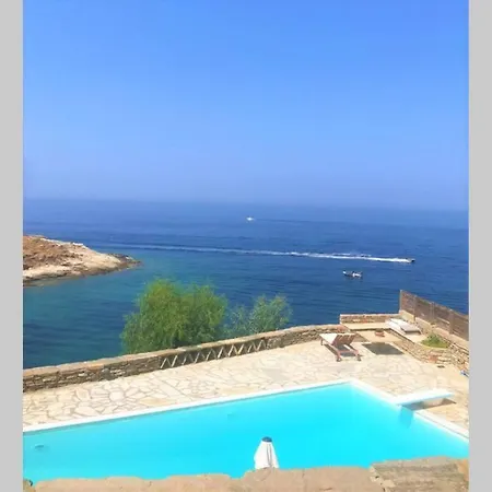 Sunset With Swimming Pool At Tzia