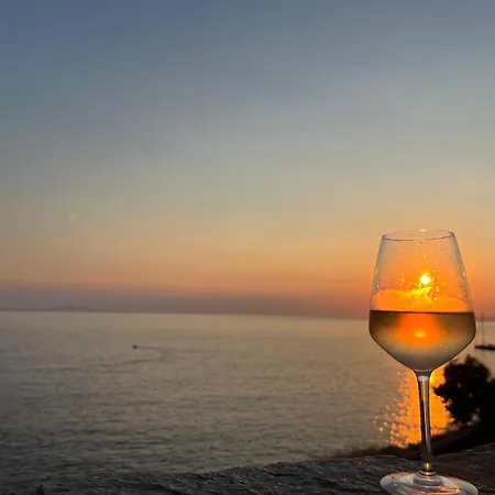 Sunset With Swimming Pool At Tzia Villa