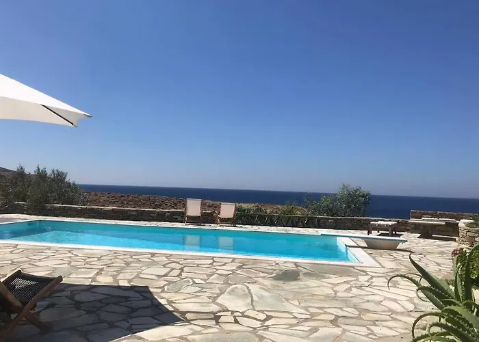 Sunset With Swimming Pool At Tzia *